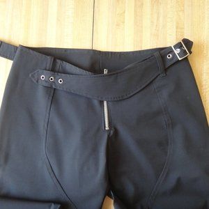 Trousers, Pants, Stretchy, Black, Zippers top side Sz 10